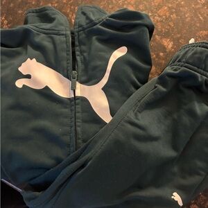 Puma Kids Dark Green Joggers
